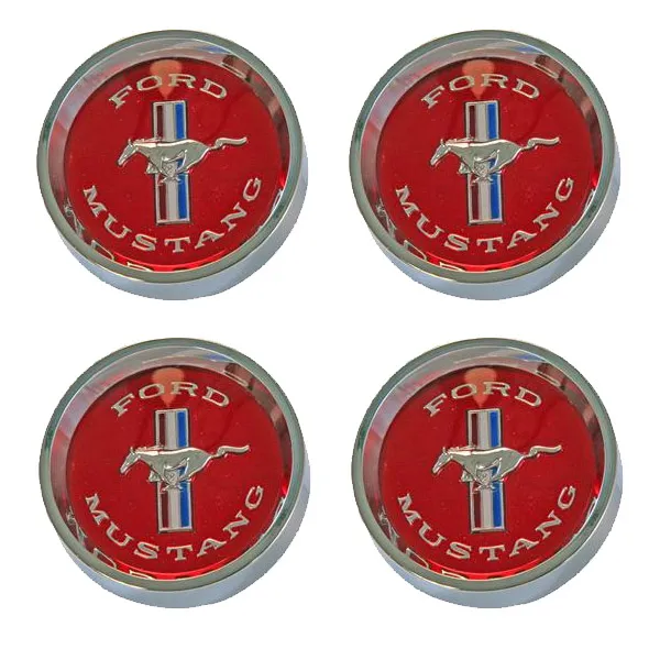 C5ZZ-1130-WR Styled Steel Hub Cap Red set of 4  65-66.webp