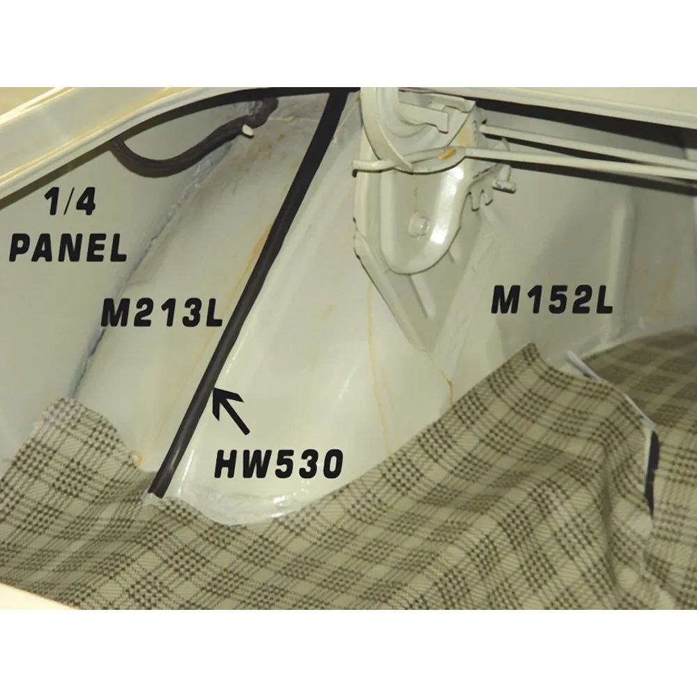 C5ZZ-6531466-A Trunk Wheelhouse Seam Cover 1965-1970.webp