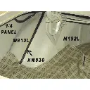 C5ZZ-6531466-A Trunk Wheelhouse Seam Cover 1965-1970.webp