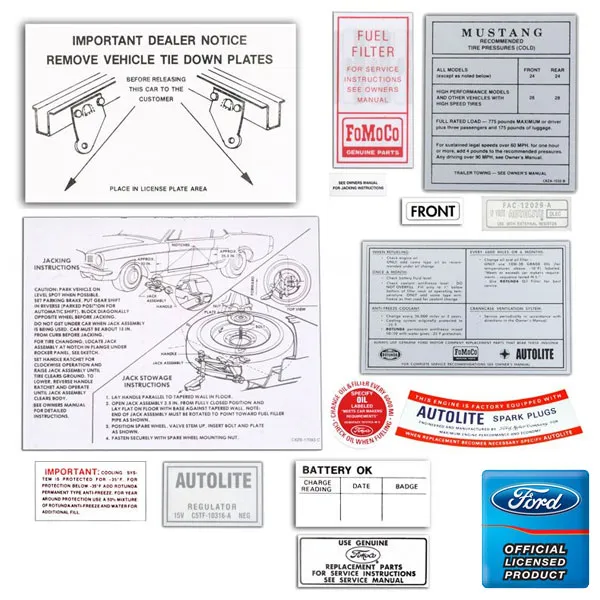 [DK-25] Decal kit 14-piece 65