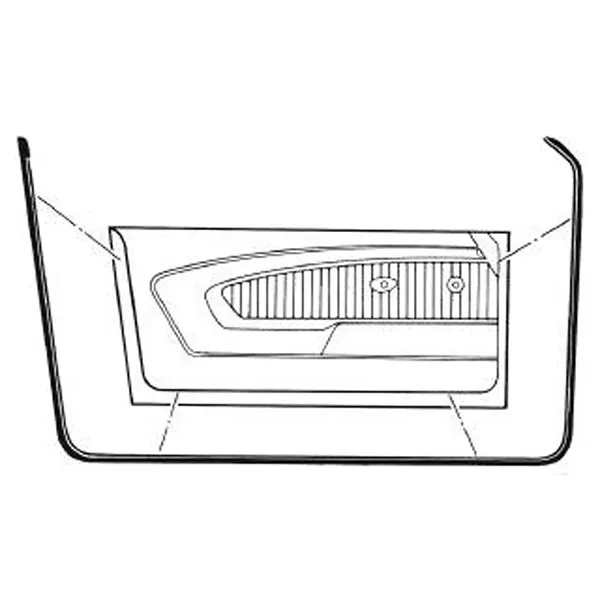 [C5ZZ-6520530/1A] Door Weather Stripping LH & RH Pair 64-66