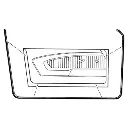 Door Weather Stripping LH & RH Pair 64-66