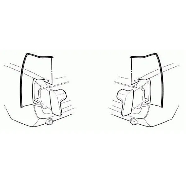 Quarter Panel Extension Seal Pair 64-66