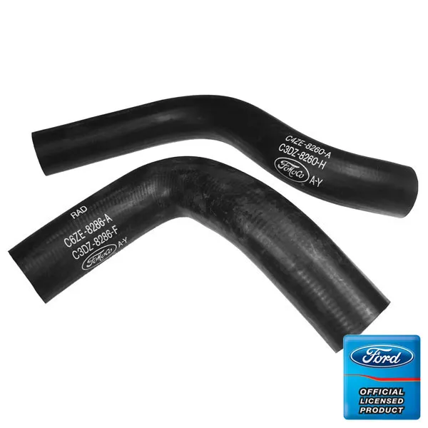 [C4ZE-8260/86-A] Radiator hose set concours w/FoMoCo logo 260/289 64-65