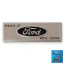 Door sill plate emblem black each 64-66