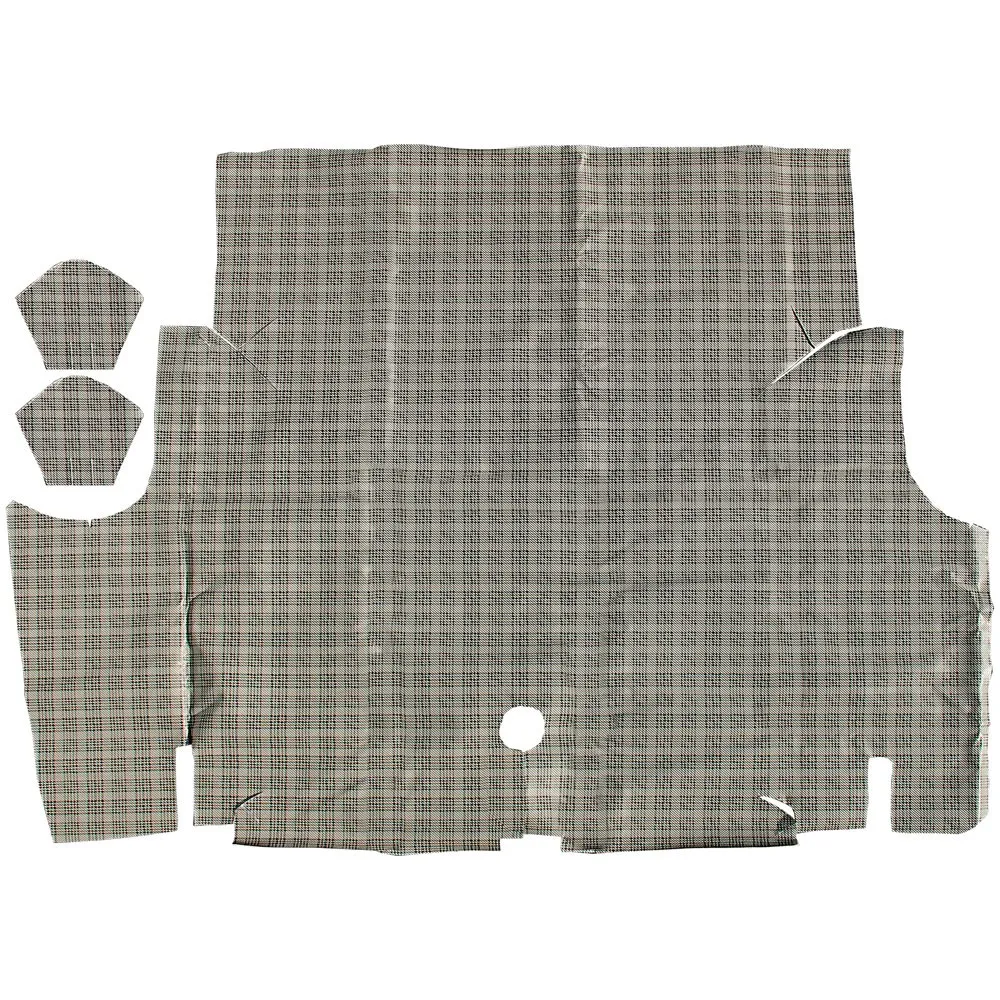 Trunk mat plaid coupe/convertible 65-66