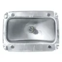 Tail light housing LH or RH w/logo 65-66