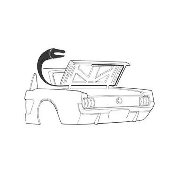 Trunk seal coupe and convertible 65-70