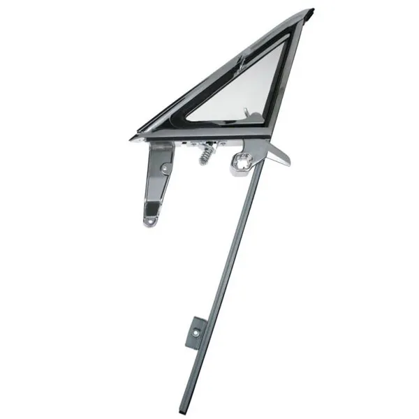 Vent Window Frame & Door Glass Run Assembly Clear Glass LH 64-66