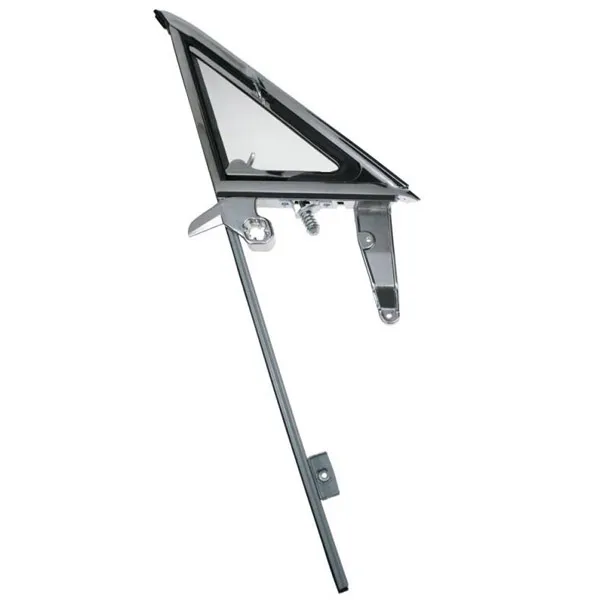 Vent Window Frame & Door Glass Run Assembly Clear Glass RH 64-66
