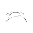 Roof Side Rail Seals pair 64-66
