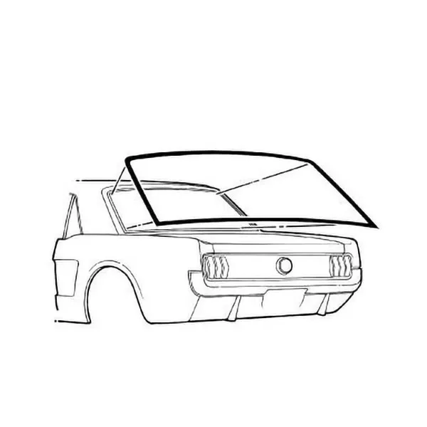 Rear window seal coupe 65-68