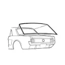 Rear window seal coupe 65-68