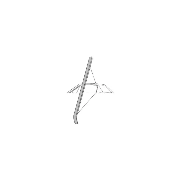 Hardtop quarter panel glass seal left 64-68