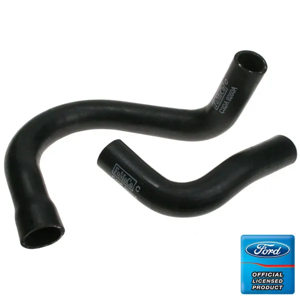 Radiator hose set w/FoMoCo logo 170/200 64-70