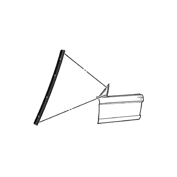 [C5ZZ-6521450-A] Vent window division bar seal 64-66