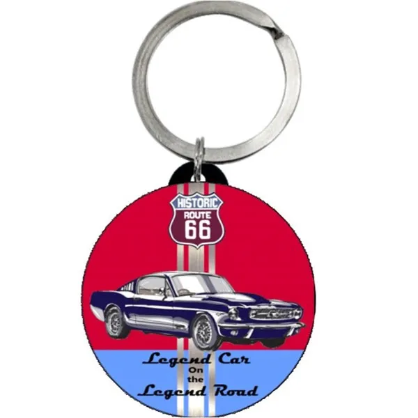 Key chain round Mustang - R66