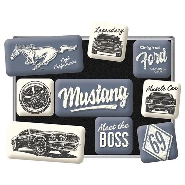 Magnet set Mustang - The Boss