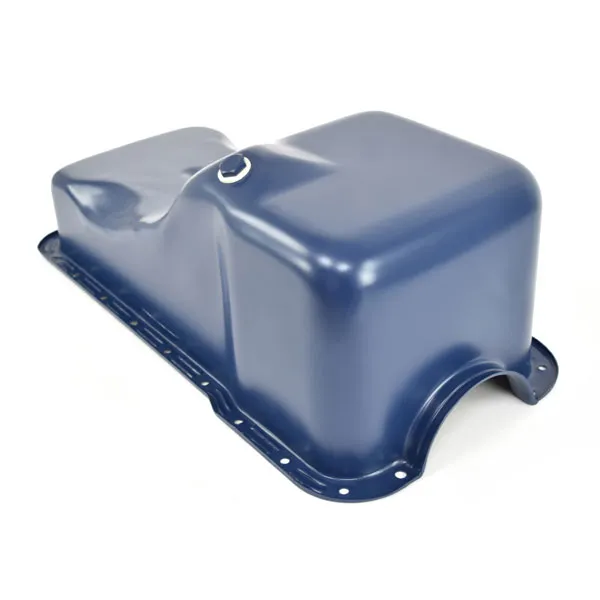 Engine oil pan steel blue 260/302 64-73