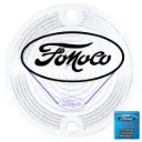 Back-up lamp lens w/FoMoCo logo each 64-68