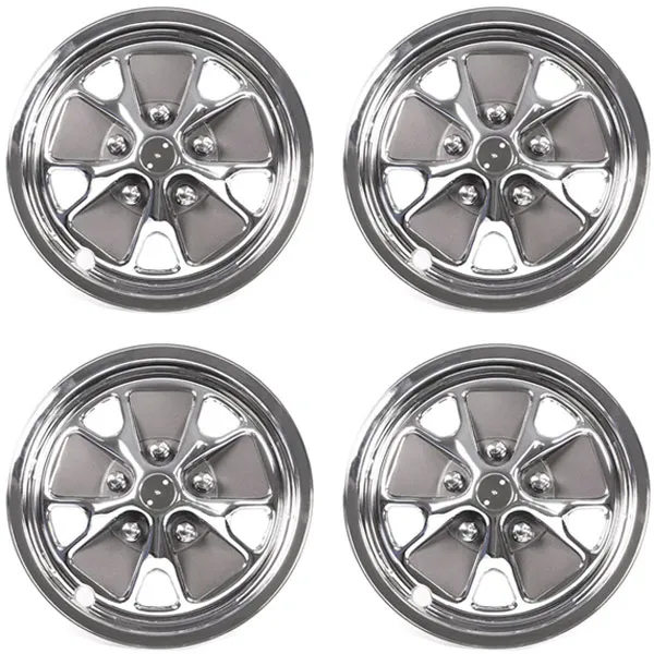 [C5ZZ-1007-HCS] Styled steel plastic hub caps 14" 64-67