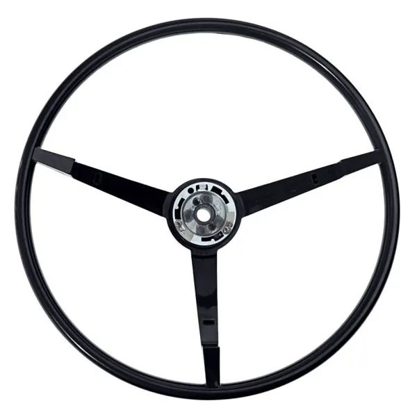 Standard 3-spoke steering wheel black 65-66