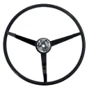 Standard 3-spoke steering wheel black 65-66