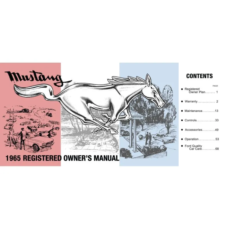 Owners Manual 1965