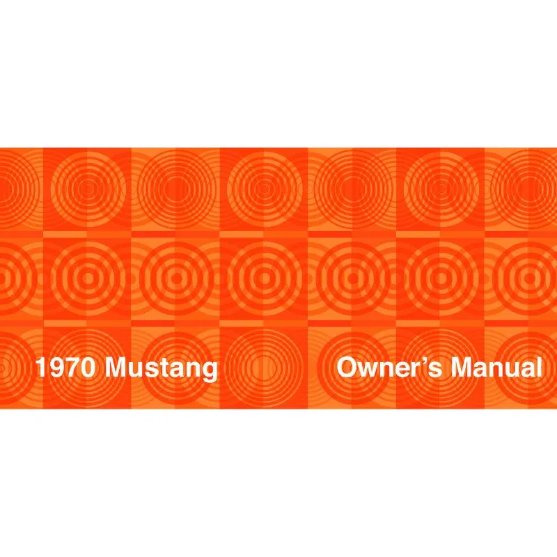 Owners Manual 1970