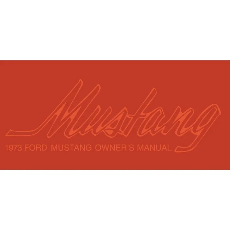 Owners Manual 1973