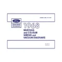 Bedrading / Vacuumschema Handboek Mustang and Cougar 1968