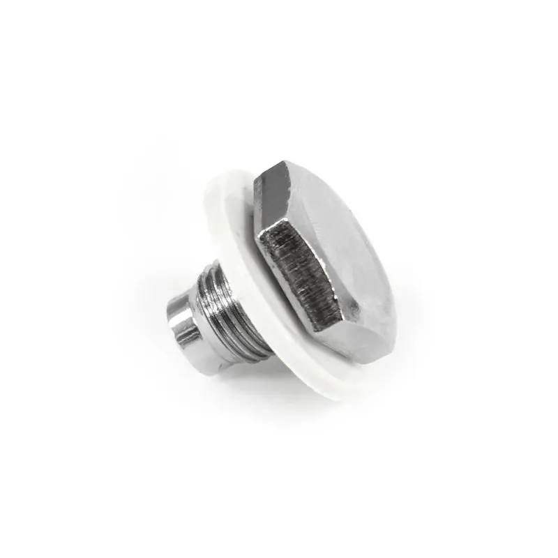 Oil Drain Plug W/Gasket Chrome 64-73